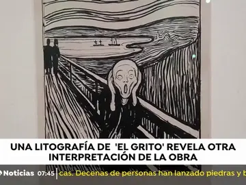 Una litografía de 'El Grito' revela otra interpretación de la obra Una litografía de 'El Grito' revela otra interpretación de la obra
