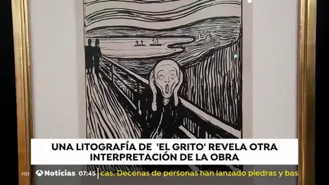 Una litografía de 'El Grito' revela otra interpretación de la obra Una litografía de 'El Grito' revela otra interpretación de la obra