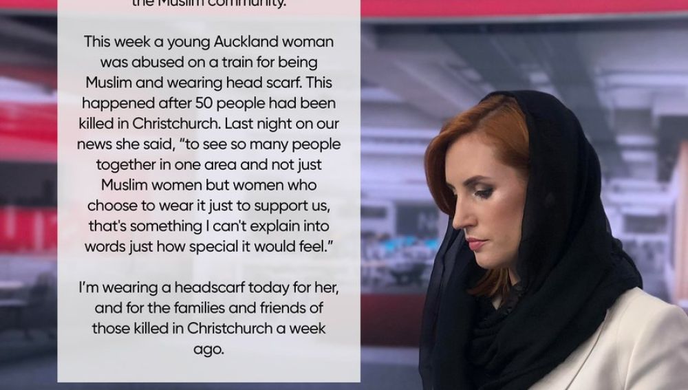 Samantha Hayes, presentadora de NewsHub