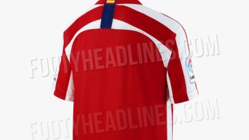 La parte trasera de la posible nueva camiseta del Atlético de Madrid