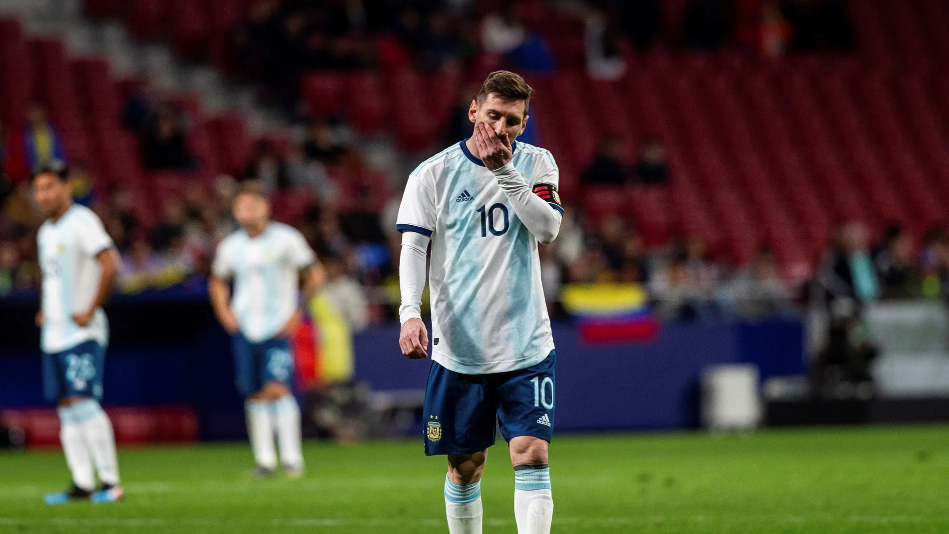 Leo Messi, en el partido de Argentina en el Wanda ante Venezuela Leo Messi, en el partido de Argentina en el Wanda ante Venezuela