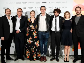 El equipo de 'Los días que vendrán' en el Festival de Málaga El equipo de 'Los días que vendrán' en el Festival de Málaga