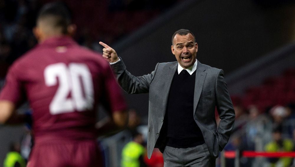 Rafael Dudamel, en el partido de Venezuela ante Argentina en el Wanda