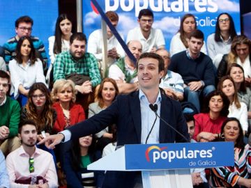 El presidente del PP, Pablo Casado