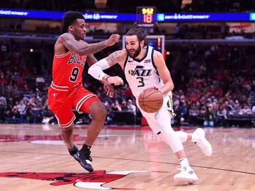 Ricky Rubio, en acción ante los Bulls Ricky Rubio, en acción ante los Bulls