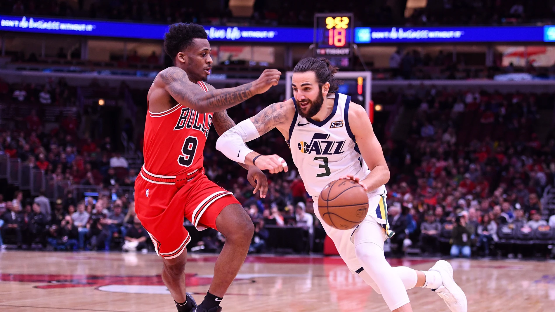 Ricky Rubio, en acción ante los Bulls Ricky Rubio, en acción ante los Bulls