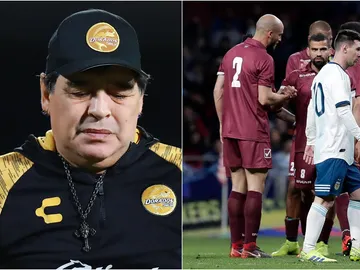 Maradona carga contra la actual selección argentina Maradona carga contra la actual selección argentina