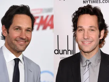 Paul Rudd en la actualidad y hace más de diez años Paul Rudd en la actualidad y hace más de diez años