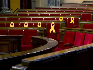 Foto de archivo del hemiciclo del Parlament de Cataluña Foto de archivo del hemiciclo del Parlament de Cataluña