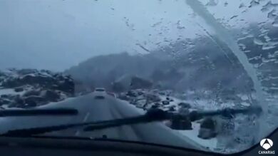 La primera borrasca de la primavera trae nieve