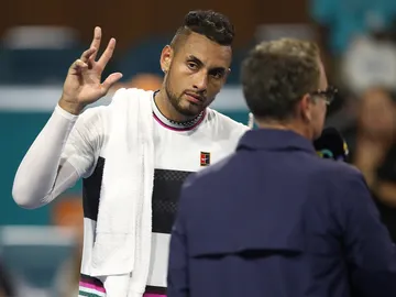 Nick Kyrgios, durante un partido Nick Kyrgios, durante un partido