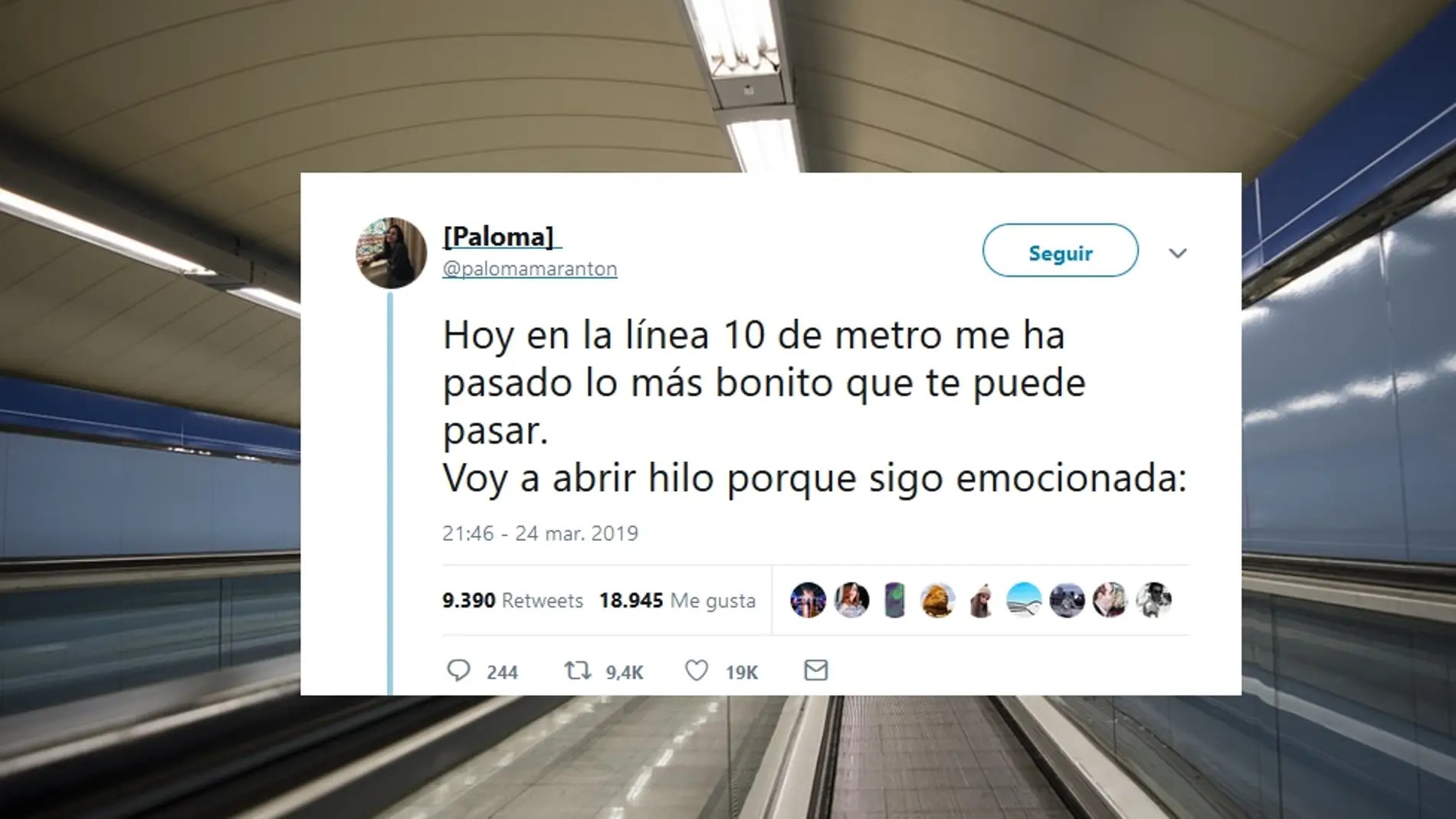 Hilo de Twitter de @palomamaranton