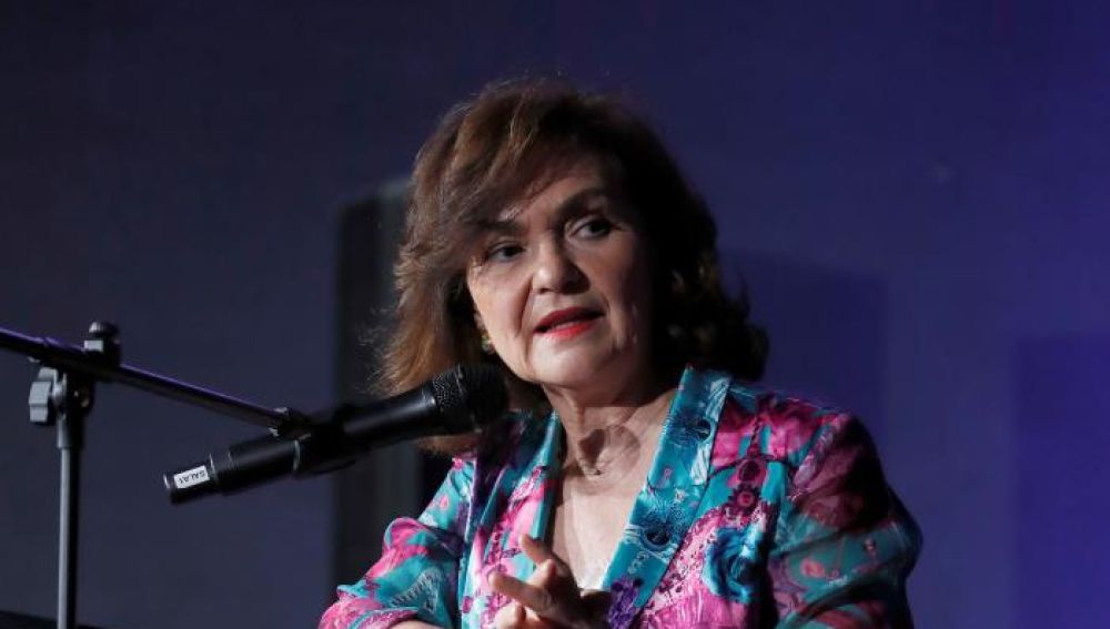 La vicepresidenta del Gobierno, Carmen Calvo, en un acto