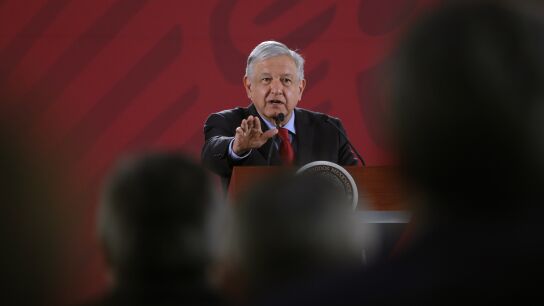 El presidente de M&eacute;xico Andr&eacute;s Manuel L&oacute;pez Obrador 