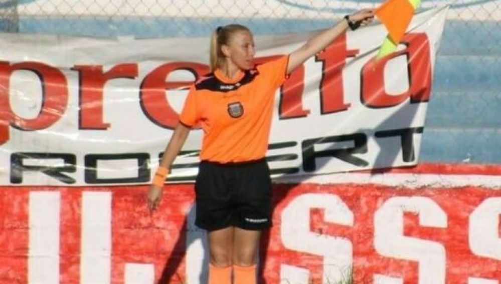 La jueza de línea Rosana Paz