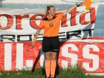 La jueza de línea Rosana Paz La jueza de línea Rosana Paz