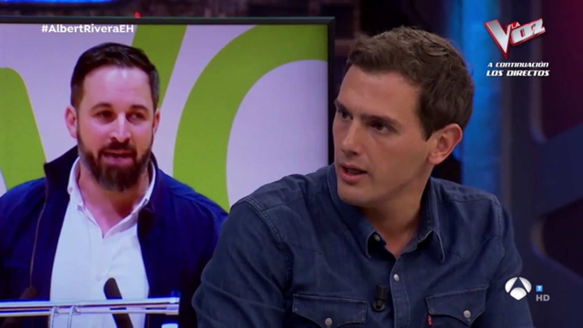 La opini&Atilde;&sup3;n de Albert Rivera sobre Santiago Abasacal, l&Atilde;&shy;der de VOX, en 'El Hormiguero 3.0'