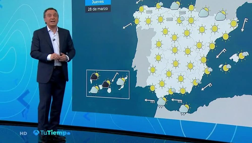 Predominan los cielos poco nubosos y las temperaturas con pocos cambios 