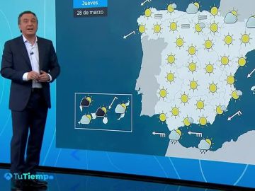Predominan los cielos poco nubosos y las temperaturas con pocos cambios 