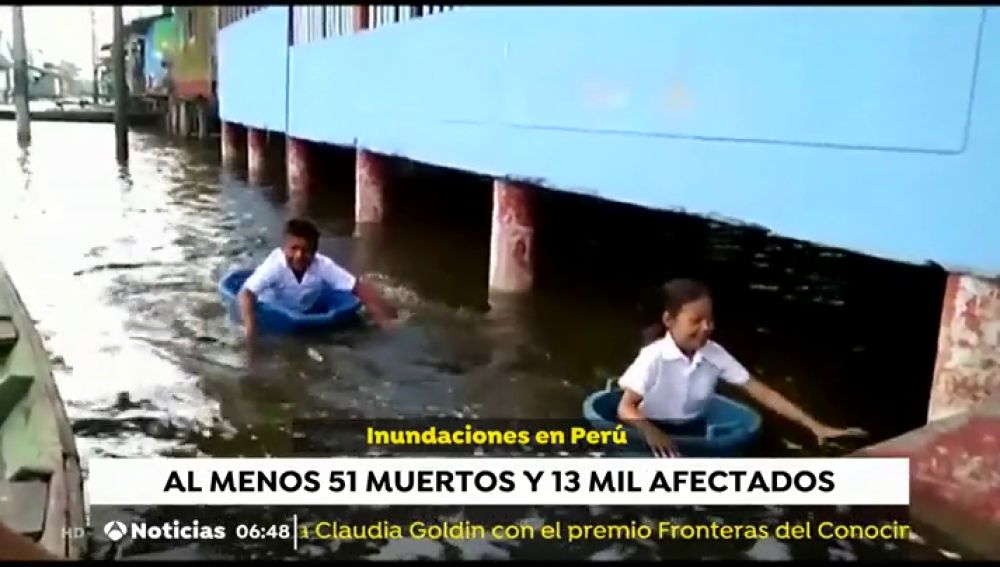 Fuertes inundaciones en Perú