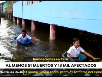 Fuertes inundaciones en Perú
