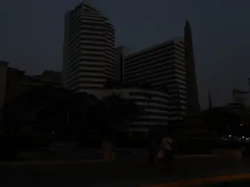 Apagón en Caracas, en Venezuela Apagón en Caracas, en Venezuela