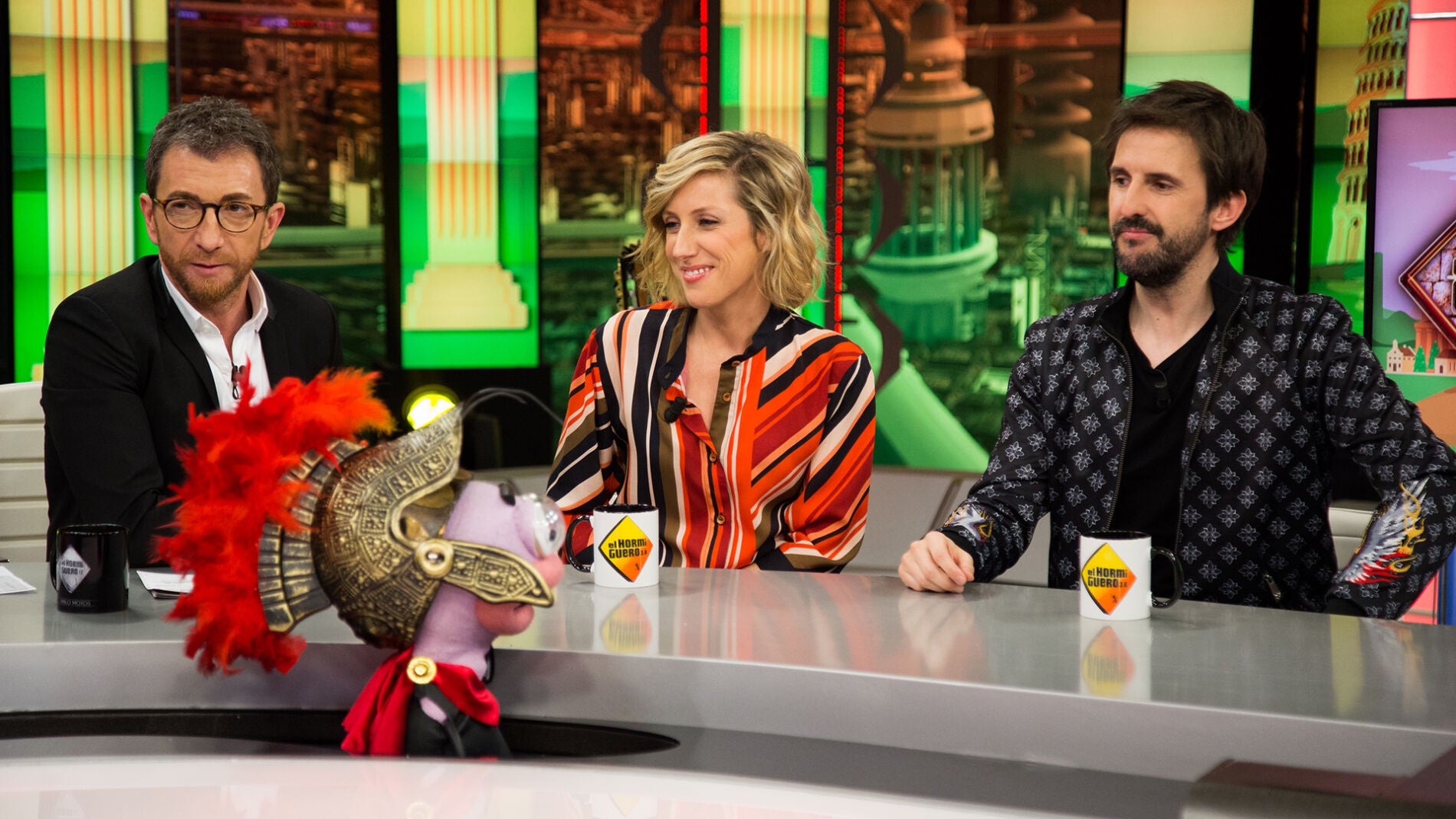 Trancus y Barrancus ponen a prueba los conocimientos sobre Roma de Juli&aacute;n L&oacute;pez y Cecilia Freire en 'El Hormiguero 3.0'