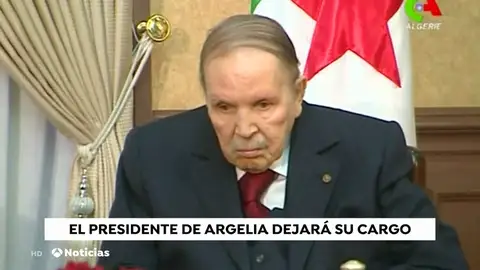 Argelia anuncia que Buteflika dimitirá como presidente "antes del 28 de abril", cuando expira su mandato Argelia anuncia que Buteflika dimitirá como presidente "antes del 28 de abril", cuando expira su mandato