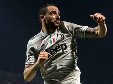Bonucci celebra un gol de la Juventus