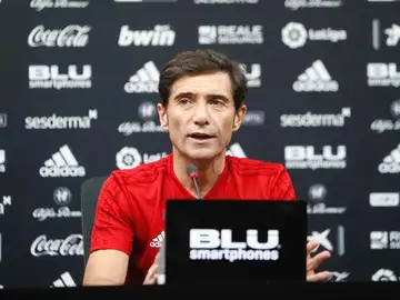 El entrenador del Valencia CF, Marcelino García Toral en rueda de prensa El entrenador del Valencia CF, Marcelino García Toral en rueda de prensa