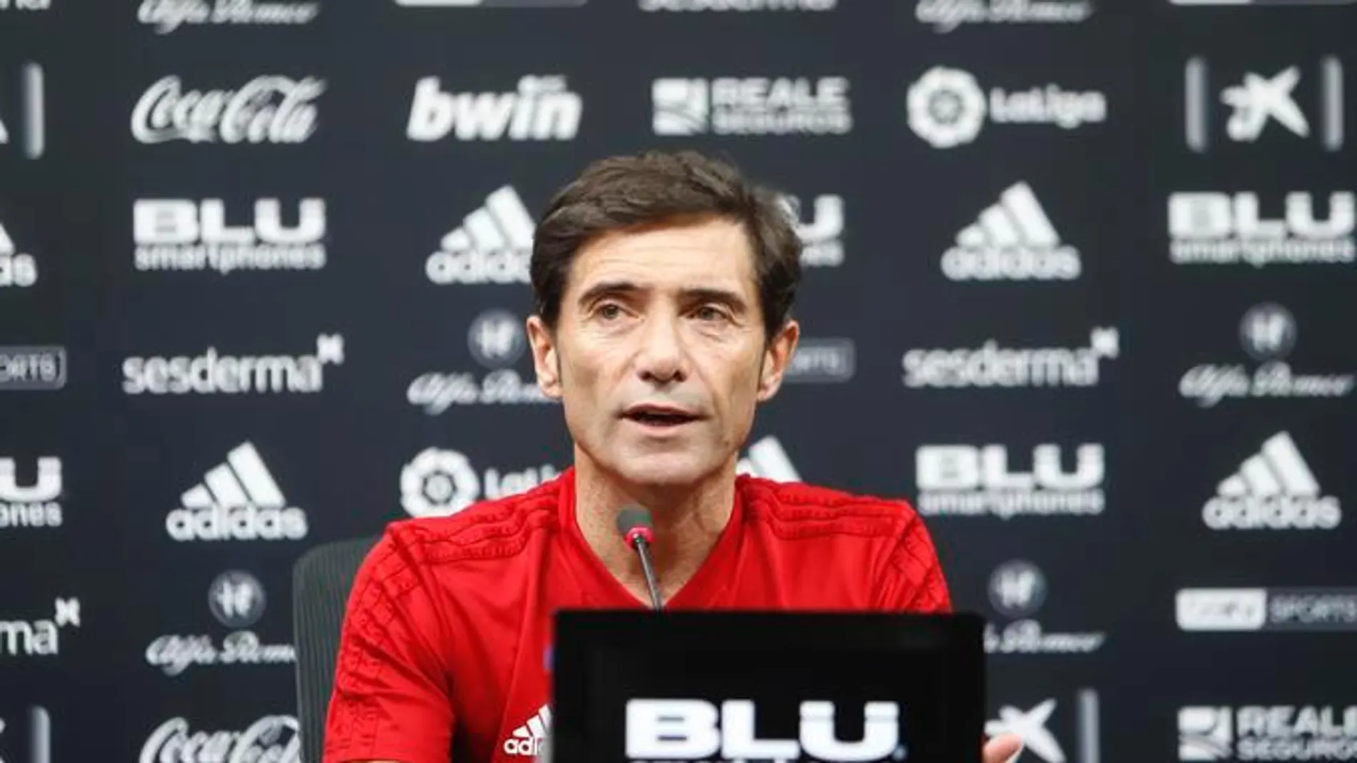 El entrenador del Valencia CF, Marcelino García Toral en rueda de prensa El entrenador del Valencia CF, Marcelino García Toral en rueda de prensa