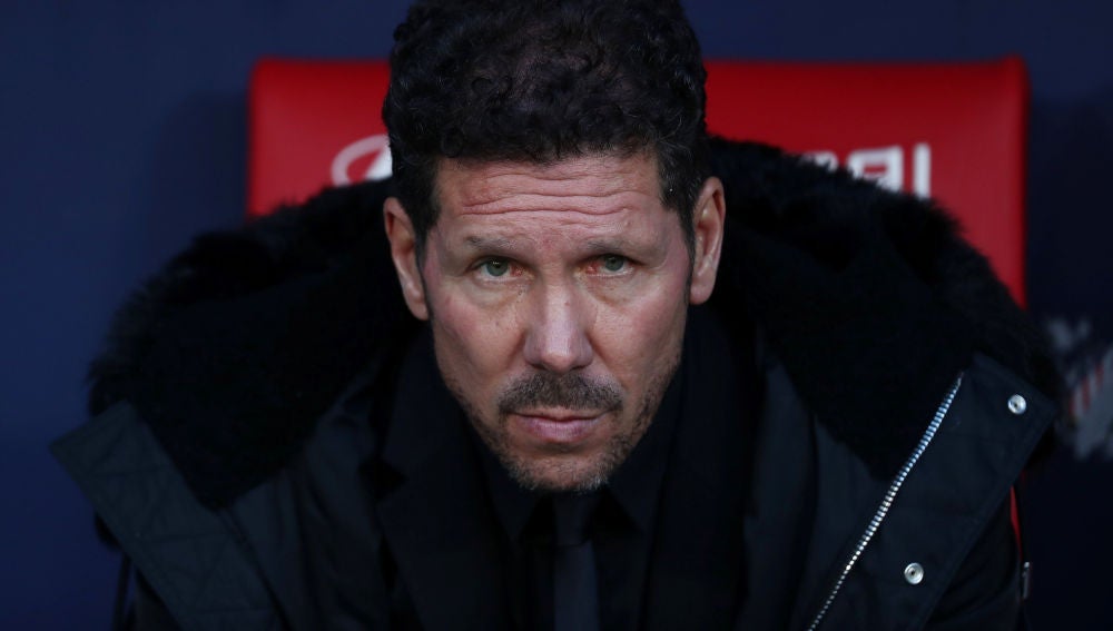 Simeone, en el choque contra el Girona