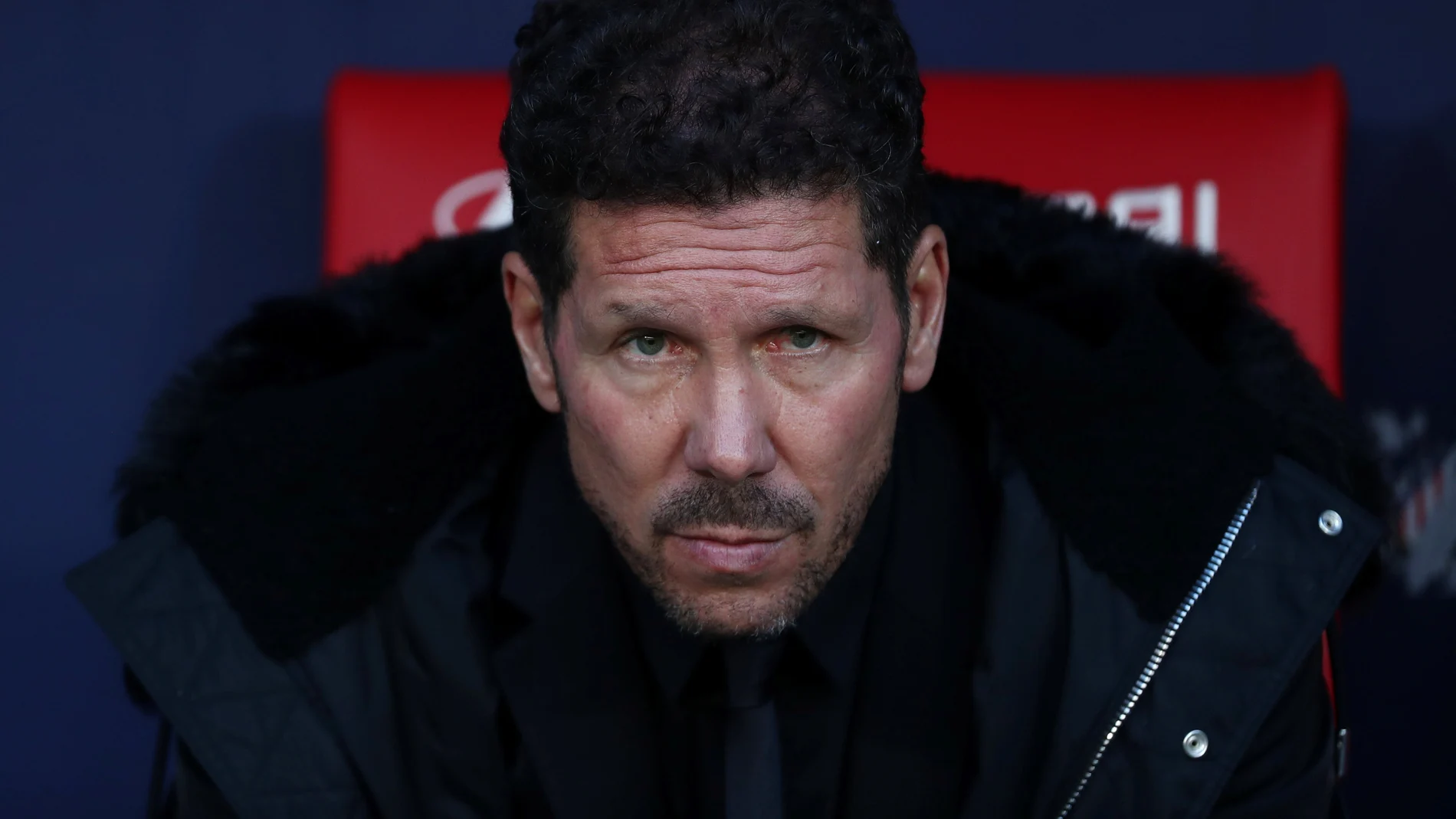 Simeone, en el choque contra el Girona Simeone, en el choque contra el Girona