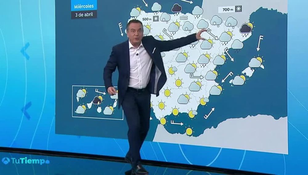 Llega el frío de Groenlandia: temperaturas hasta 10 grados más bajas de lo normal, nieve y lluvias