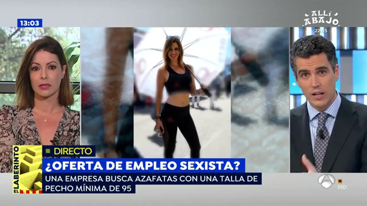 Polémica oferta de empleo: "Si una niña no sabe hablar, por mucho pecho que tenga no va a trabajar"