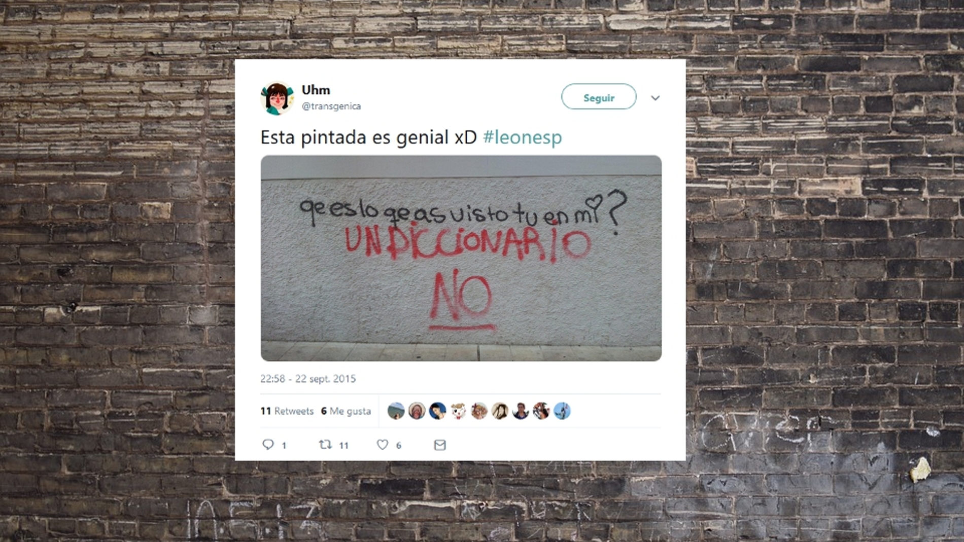 Pintadas en la pared