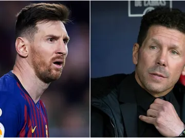 Messi y Simeone Messi y Simeone