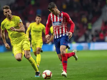 Morata, en el partido contra el Villarreal Morata, en el partido contra el Villarreal