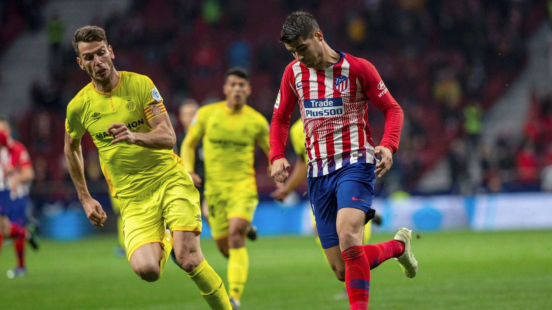 Morata, en el partido contra el Villarreal Morata, en el partido contra el Villarreal