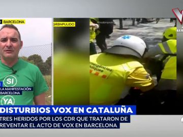 Uno de los agredidos en los disturbios de Barcelona: "Nos llamaron fascistas y nos golpearon sin mediar palabra"