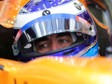 Fernando Alonso, en los test de Baréin de F1