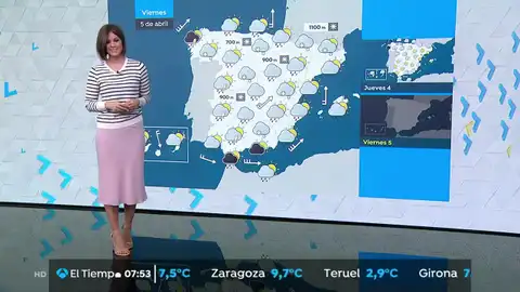 Lluvias, nevadas y bajada notable de las temperaturas LA PREVISIÓN DEL TIEMPO