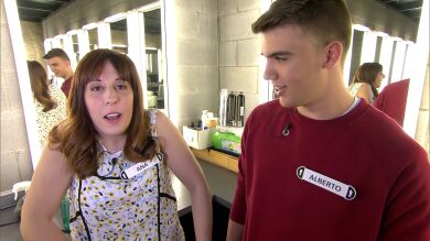 La clase magistral de 'beatbox' de Alberto a Ana en '¡Ahora caigo!' 