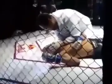 El luchador Mateus Fernandes en el ring El luchador Mateus Fernandes en el ring