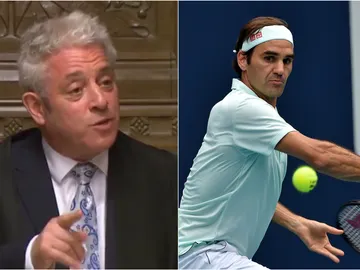 John Bercow y Roger Federer John Bercow y Roger Federer