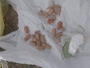 Hallan salchichas con alfileres y cristales repartidas por el parque madrileño de Barajas Hallan salchichas con alfileres y cristales repartidas por el parque madrileño de Barajas