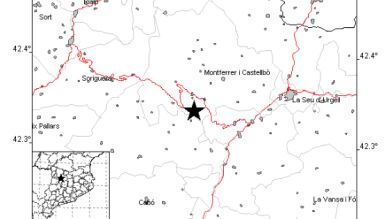 Registran un terremoto de 4,2 grados en el Alt Urgell, Lleida