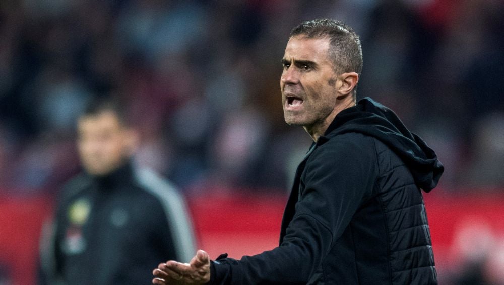 Gaizka Garitano, en un partido con el Athletic