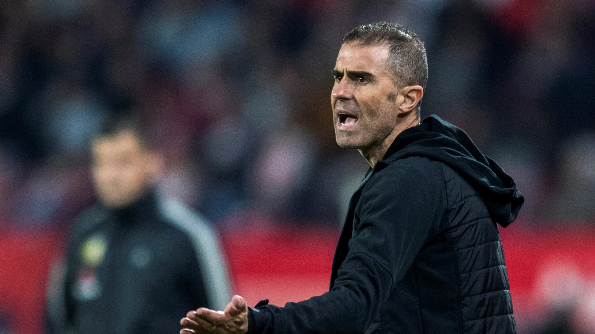 Gaizka Garitano, en un partido con el Athletic Gaizka Garitano, en un partido con el Athletic