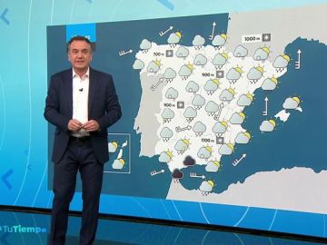 Nieve, lluvia y frío: viernes invernal por el frente que llega desde Groenlandia